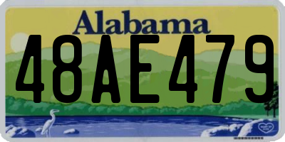 AL license plate 48AE479