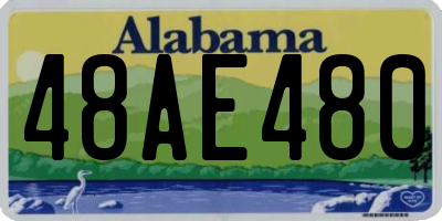 AL license plate 48AE480