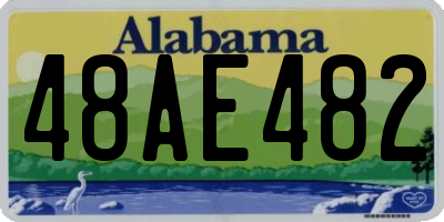 AL license plate 48AE482