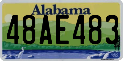 AL license plate 48AE483