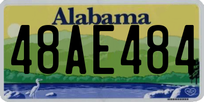 AL license plate 48AE484