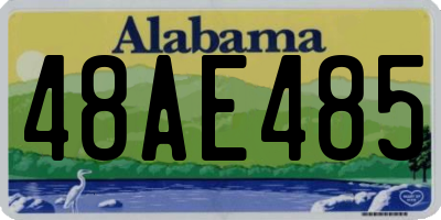 AL license plate 48AE485