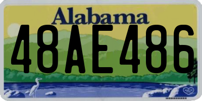 AL license plate 48AE486