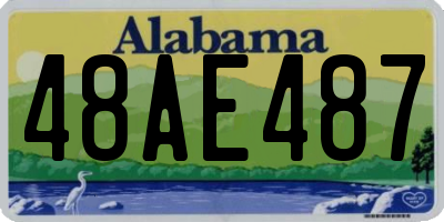 AL license plate 48AE487