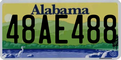 AL license plate 48AE488