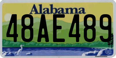 AL license plate 48AE489