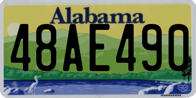 AL license plate 48AE490