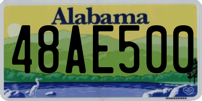 AL license plate 48AE500