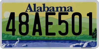 AL license plate 48AE501