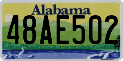 AL license plate 48AE502