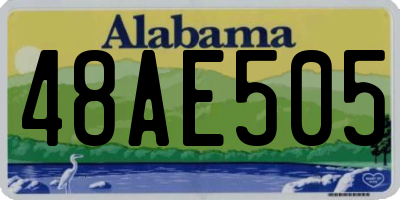 AL license plate 48AE505