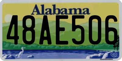 AL license plate 48AE506