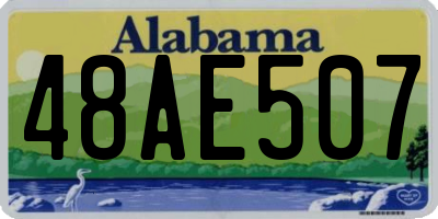 AL license plate 48AE507