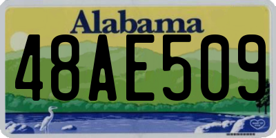 AL license plate 48AE509