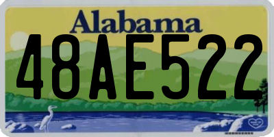 AL license plate 48AE522