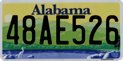 AL license plate 48AE526