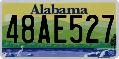 AL license plate 48AE527
