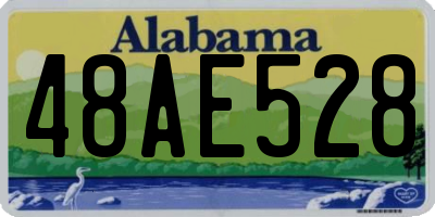 AL license plate 48AE528