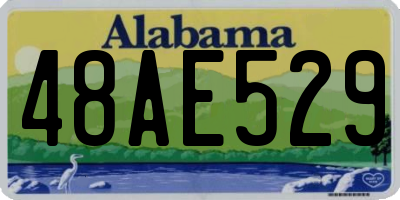 AL license plate 48AE529