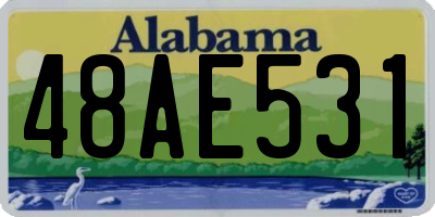 AL license plate 48AE531