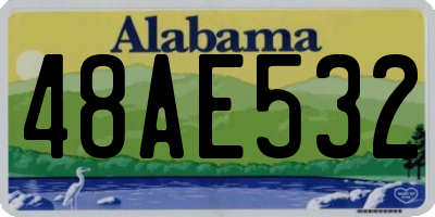AL license plate 48AE532