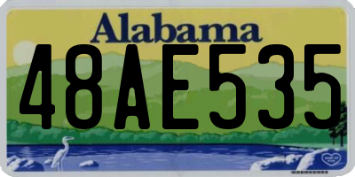 AL license plate 48AE535