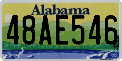 AL license plate 48AE546