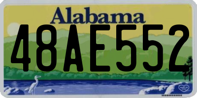 AL license plate 48AE552