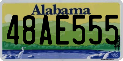 AL license plate 48AE555
