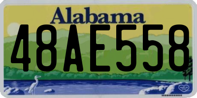 AL license plate 48AE558