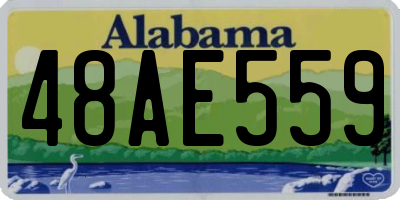 AL license plate 48AE559