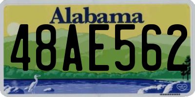 AL license plate 48AE562