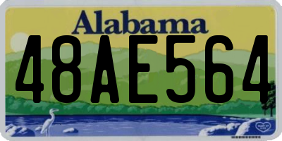 AL license plate 48AE564