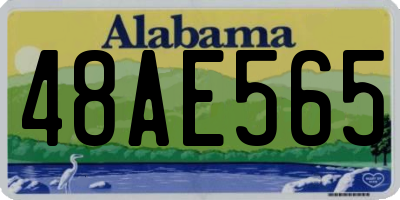 AL license plate 48AE565