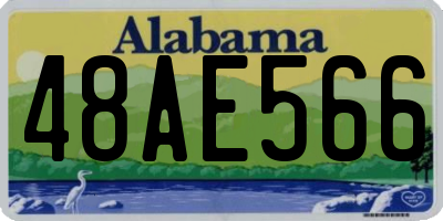 AL license plate 48AE566