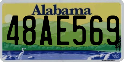 AL license plate 48AE569
