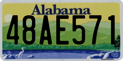 AL license plate 48AE571