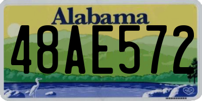 AL license plate 48AE572