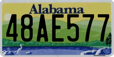AL license plate 48AE577