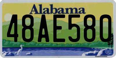AL license plate 48AE580