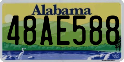 AL license plate 48AE588
