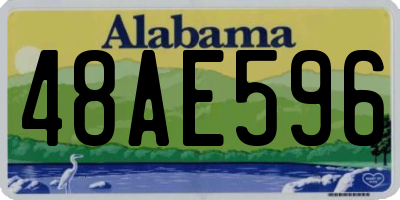 AL license plate 48AE596