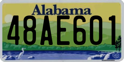 AL license plate 48AE601