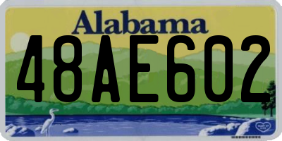AL license plate 48AE602
