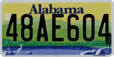 AL license plate 48AE604