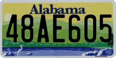 AL license plate 48AE605