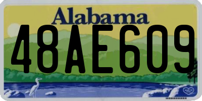 AL license plate 48AE609