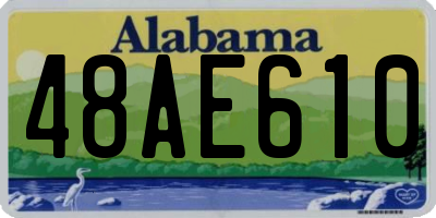 AL license plate 48AE610
