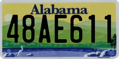 AL license plate 48AE611