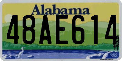 AL license plate 48AE614